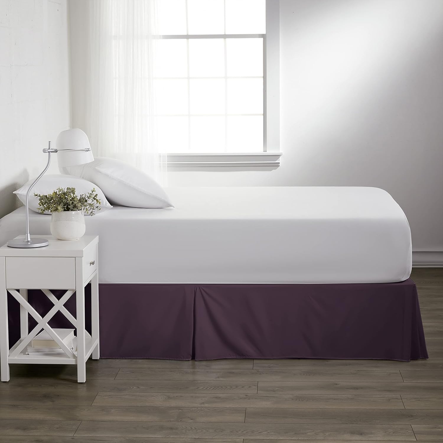 Becky Cameron Solid Pleated Bed Skirt – Microfiber