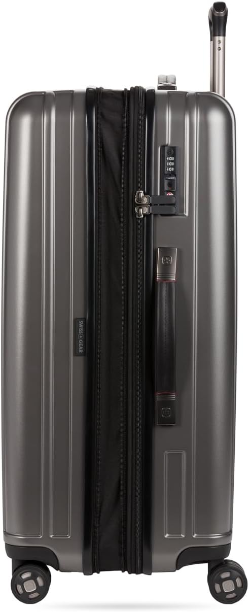 SwissGear 7910 Gunmetal 2-Piece Hardside Expandable Luggage Set with TSA Lock & Spinner Wheels