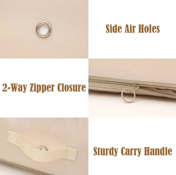 3-Pack Space-Saving Compression Storage Bags for Bedding & Clothes