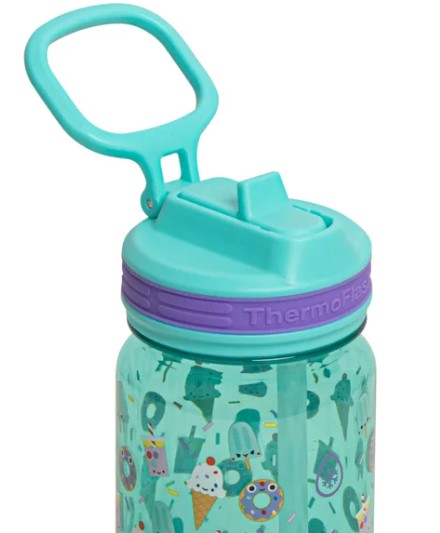 ThermoFlask® 14 oz Kids Tritan Bottles – 4-Pack Leak-Proof