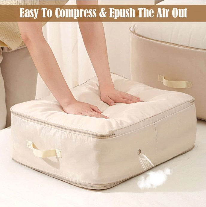3-Pack Space-Saving Compression Storage Bags for Bedding & Clothes