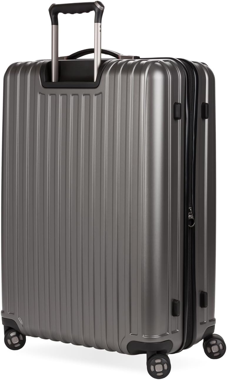SwissGear 7910 Gunmetal 2-Piece Hardside Expandable Luggage Set with TSA Lock & Spinner Wheels