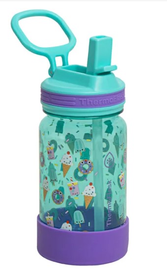 ThermoFlask® 14 oz Kids Tritan Bottles – 4-Pack Leak-Proof