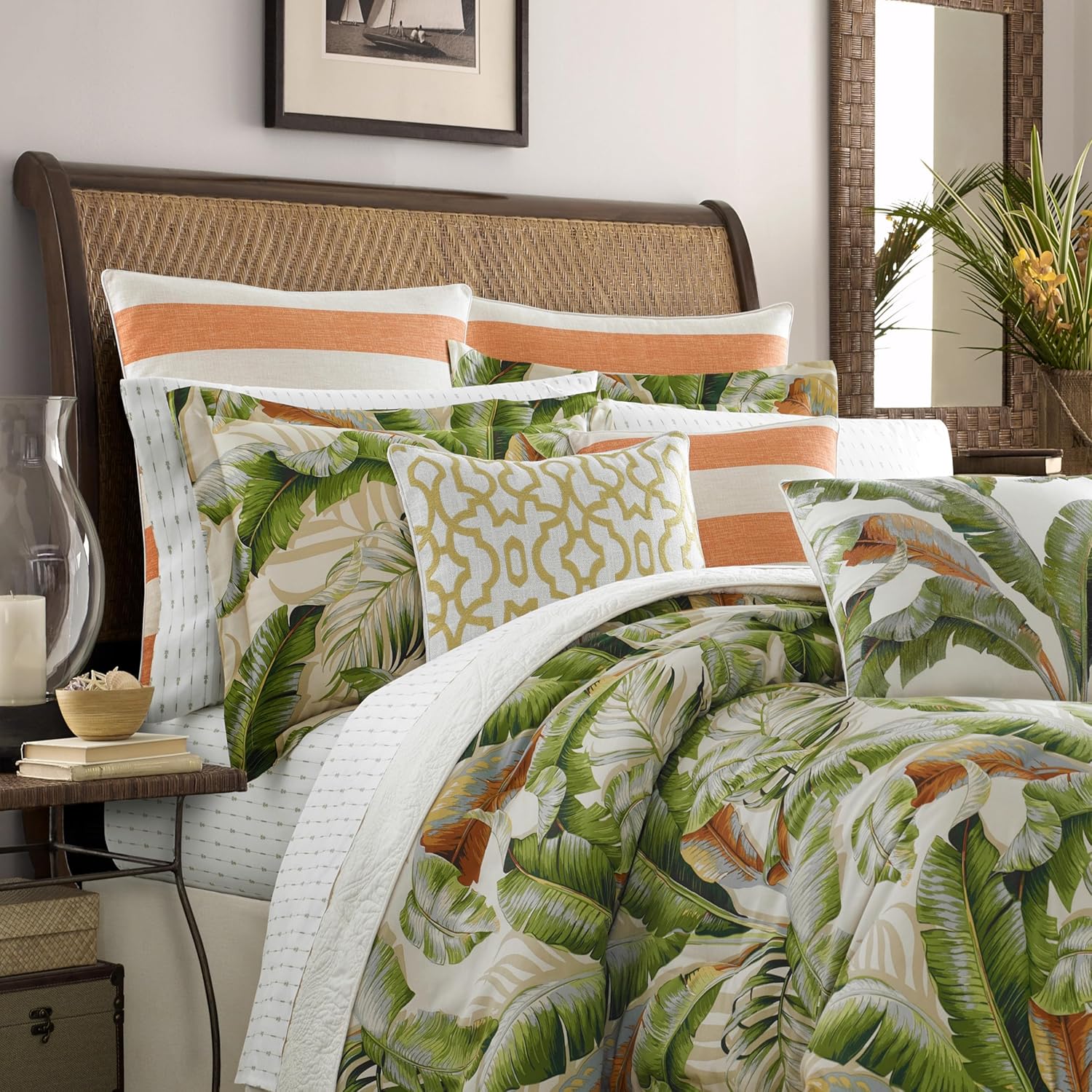 Palmiers King Comforter Set – Tropical Cotton Bedding