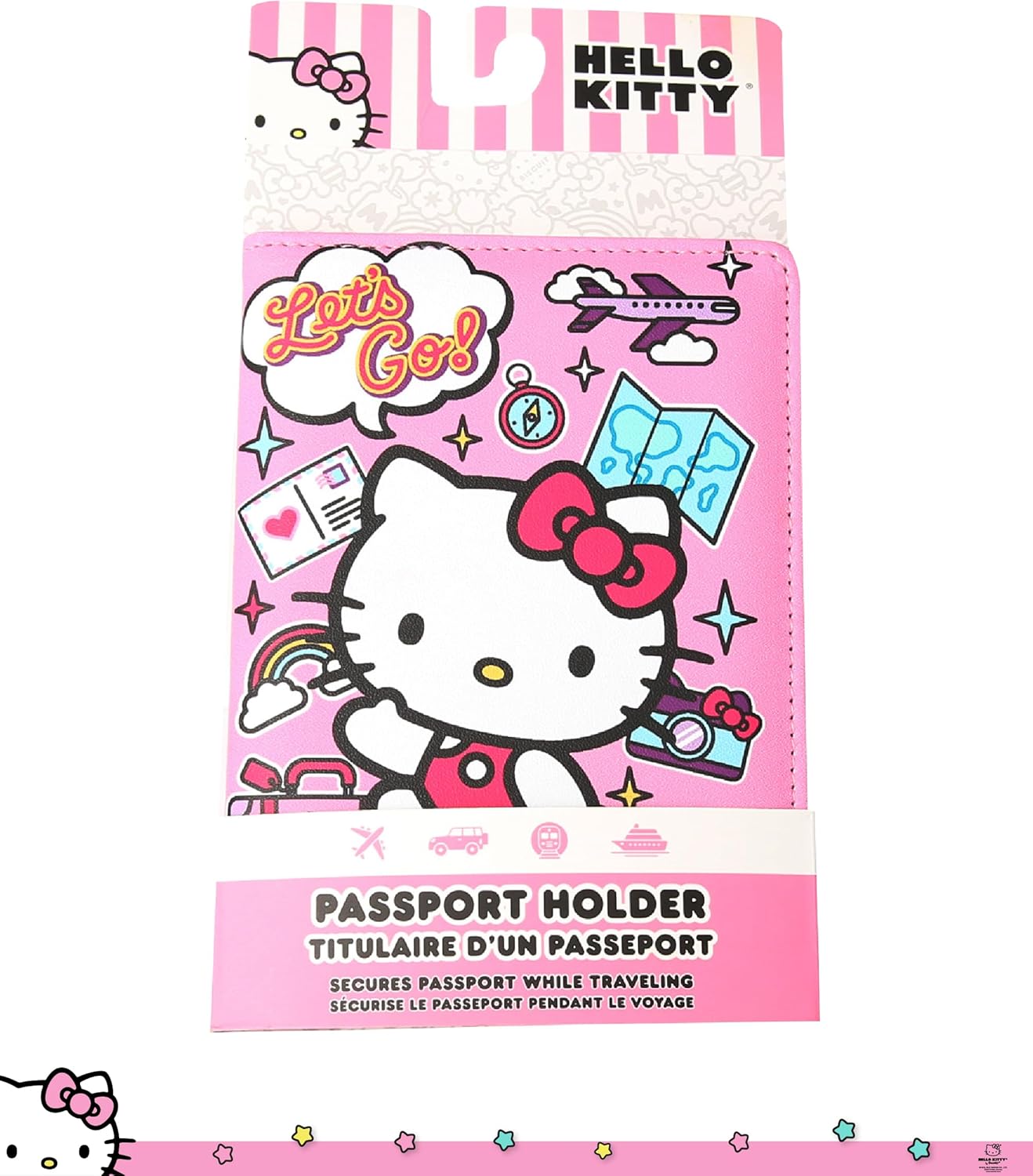 Hello Kitty Passport Holder – Official Sanrio Travel Cover (Multicolor)