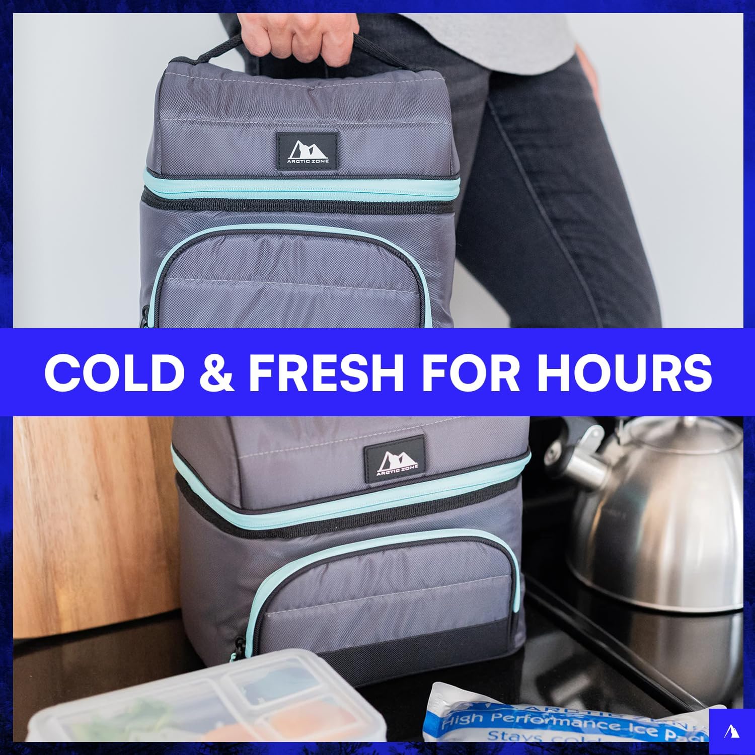 High-Performance Insulated Lunch Bucket – Dual Compartment with Leak-Proof Container & Ice Pack