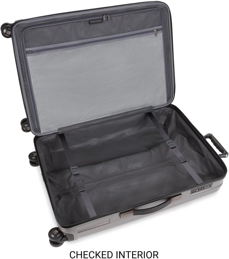 SwissGear 7910 Gunmetal 2-Piece Hardside Expandable Luggage Set with TSA Lock & Spinner Wheels