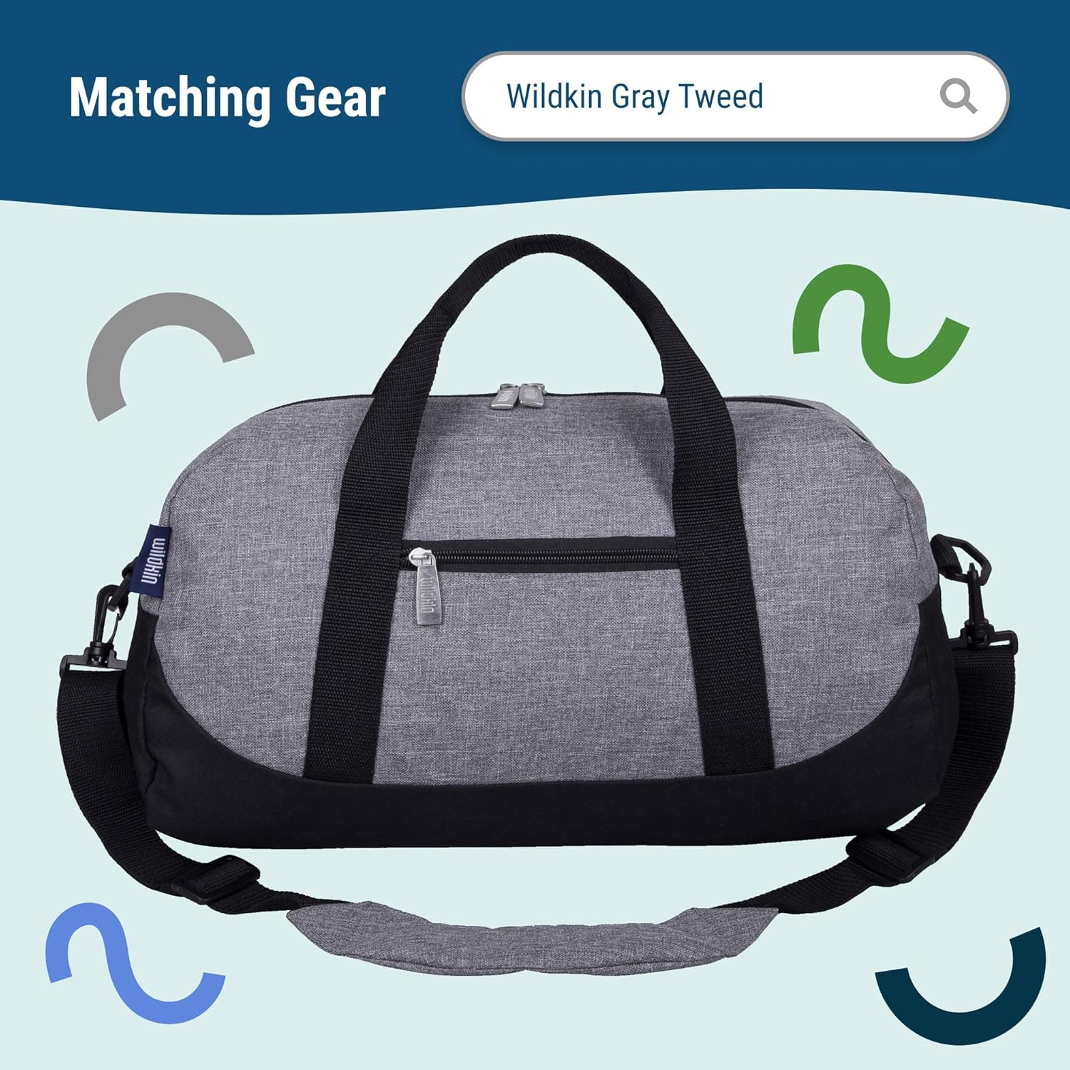 Wildkin Gray Tweed Insulated Lunch Box – Reusable, Eco-Friendly & Stylish