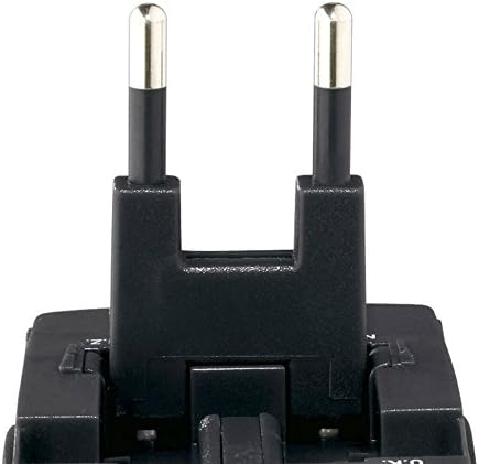 SwissGear Worldwide Plug Travel Adapter, Black – Compact All-in-One, One Size