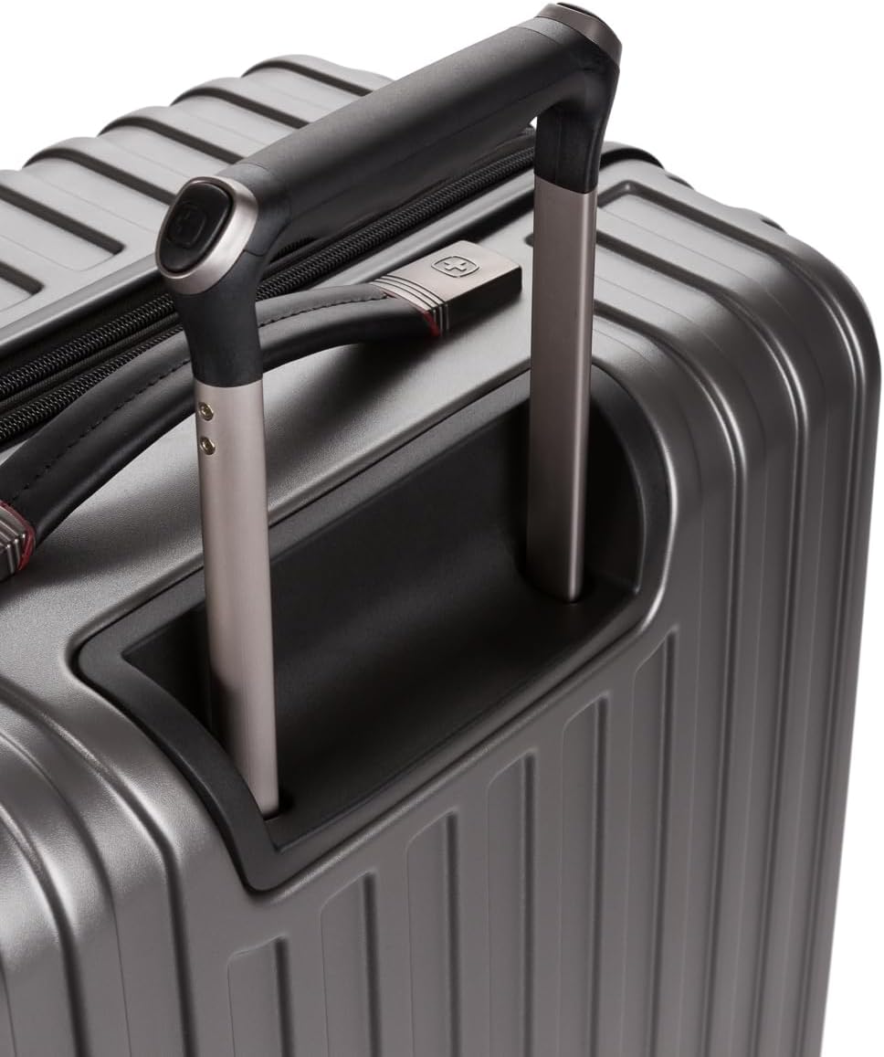 SwissGear 7910 Gunmetal 2-Piece Hardside Expandable Luggage Set with TSA Lock & Spinner Wheels